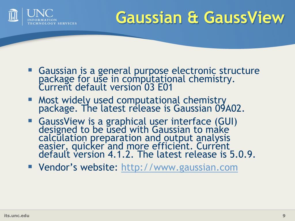 gaussian program download free